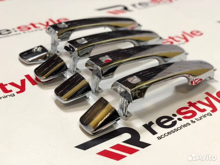 Ручки дверей Cruiser 200 08-15г Цельные Хром