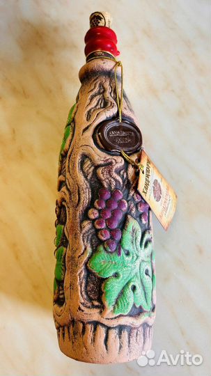 Бутылка глиняная