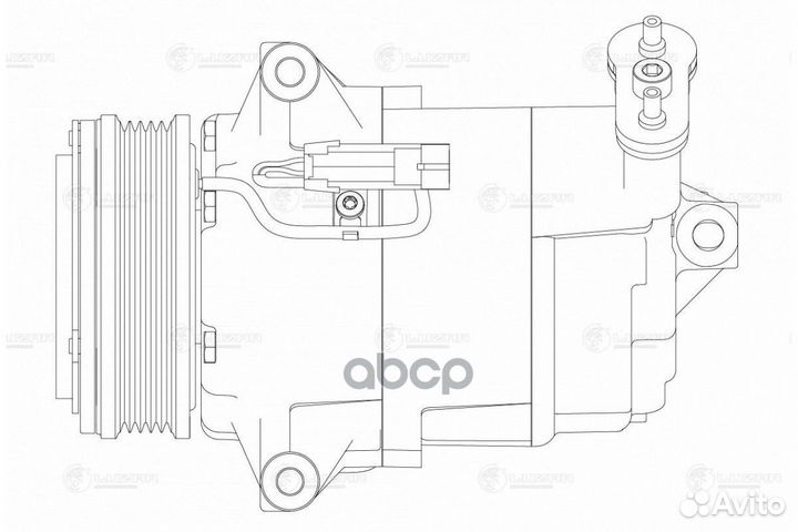 Компрессор кондиционера lcac 2129 luzar