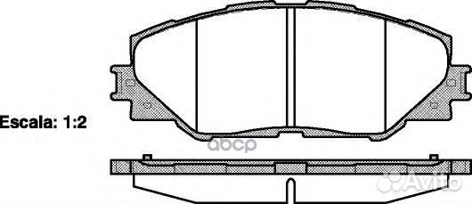 1234 00 D2268-01224575 SBS 0446542140 колодки