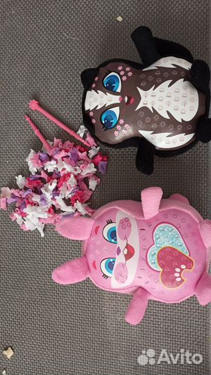 Мягкие игрушки, единорог, собачка с сумкой