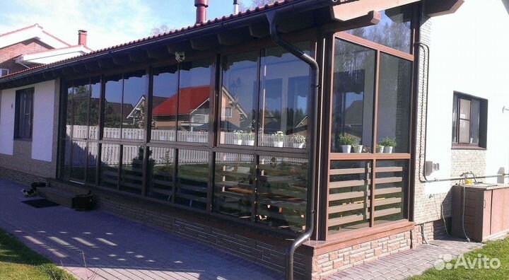 Остекление террасы под ключ