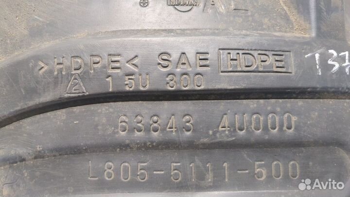 Защита арок (подкрылок) Nissan Almera Tino, 2003