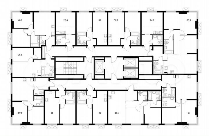 1-к. квартира, 36,9 м², 18/24 эт.