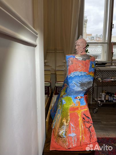 Современная авторская скульптура с росписью