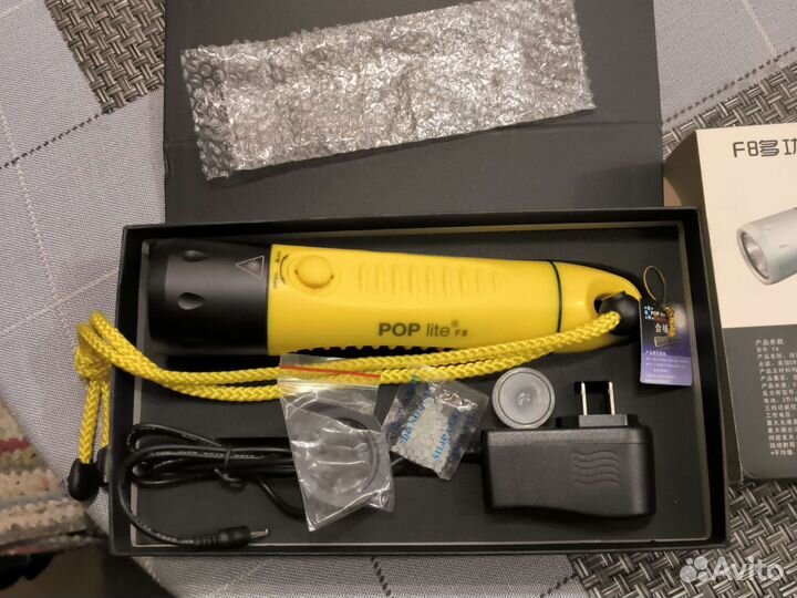 Подводный фонарь poplite f8 на xml t6