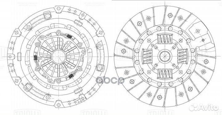 Сцепление в сборе для а/м Ford Transit (06)