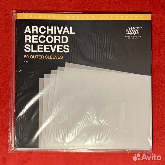 Mfsl внешние плотные конверты для винила (50шт)