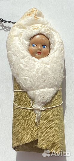 Ватные елочные игрушки СССР