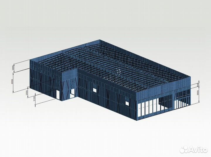 Лстк каркас магазина Пятёрочка