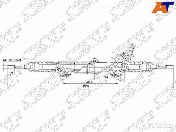 Рейка рулевая lexus LX570