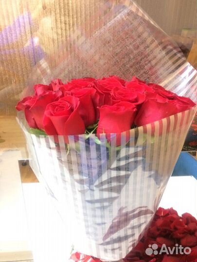 Букет цветы 19 шт sex red