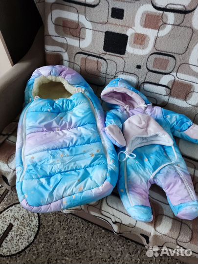 Конверт на выписку зимний для девочки