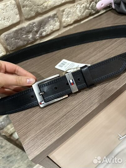 Мужской кожаный ремень турция