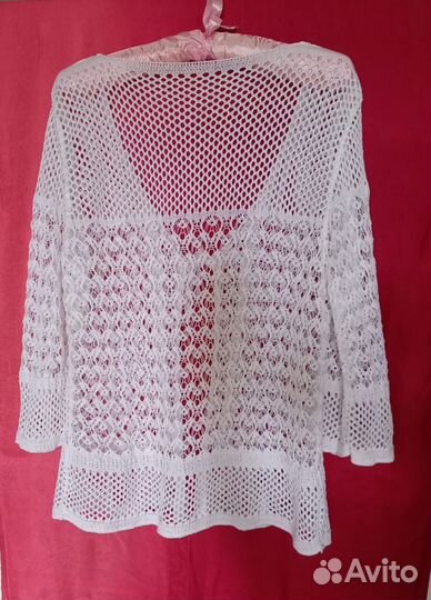 Ажурная кофта хлопок