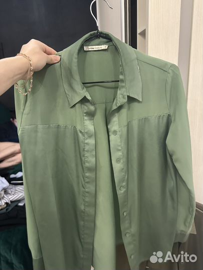 Рубашка zarina хакки 42