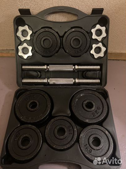 Набор гантелей в кейсе