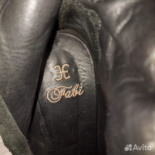 Сапоги женские высокие осенние кожа Италия Fabi