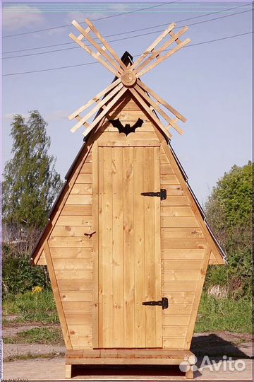 Уличный туалет с декором лсв 892