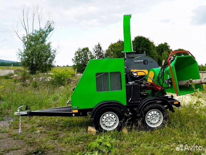 Измельчитель дерева greenпинг Д750 на прицепе