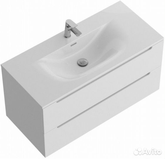 Тумба с раковиной BelBagno Etna 100-BB-8099-100 Bianco Lucido