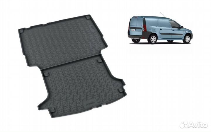 Коврик Ларгус Лада фургон багажника грузовой