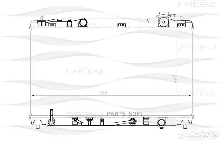 Радиатор охлаждения toyota Camry 06- 1640028630