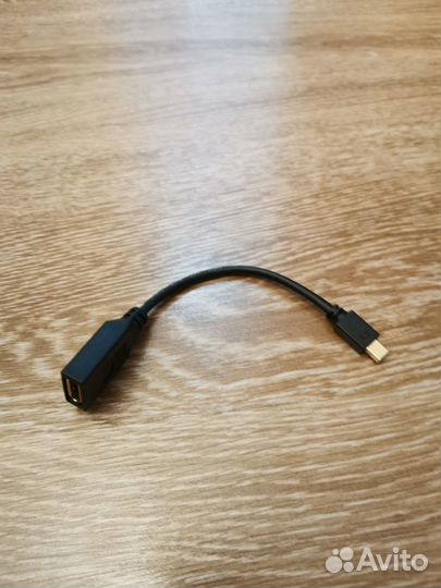 Переходник mini DisplayPort - DisplayPort, 0.2 м