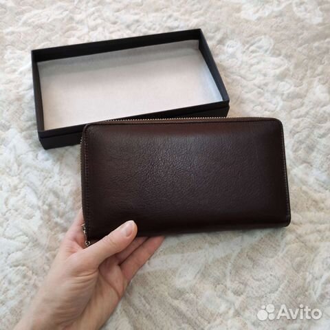 Бумажник мужской кожаный