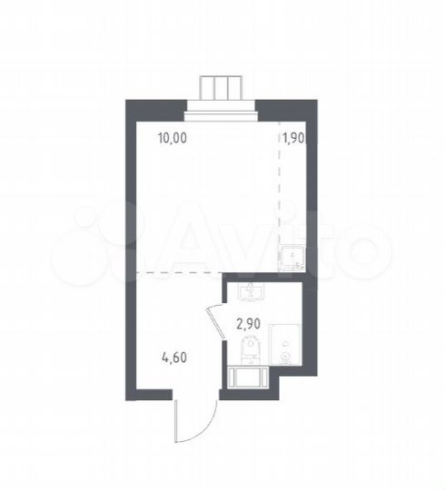 Апартаменты-студия, 19,4 м², 12/17 эт.