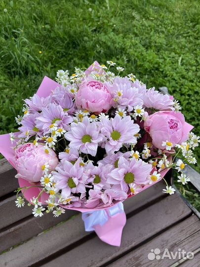 Пионы, цветы доставка по Москве
