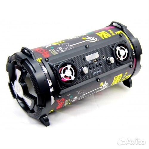 Колонка бумбокс JBK-6602+светомуз./bluetooth/радио