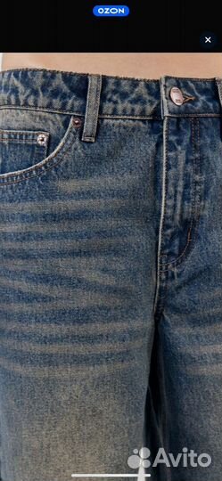 Джинсы багги y2k новые xs