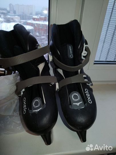 Коньки детские раздвижные 26 см