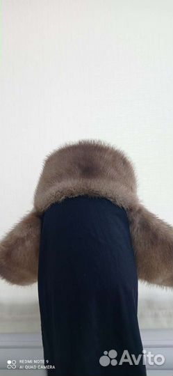 Норковая шапка мужская ушанка