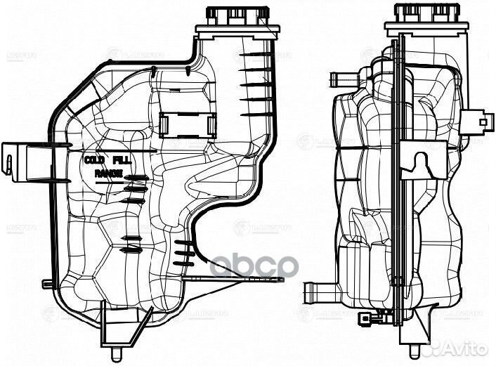 Бачок расширит. охл. жидкости для а/м Land Rove