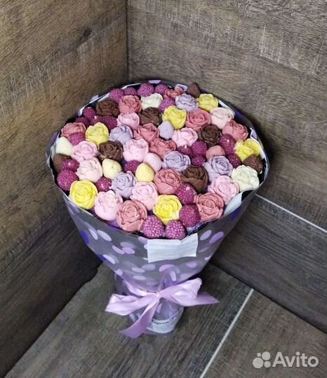 Шоколадные розы букет цветы