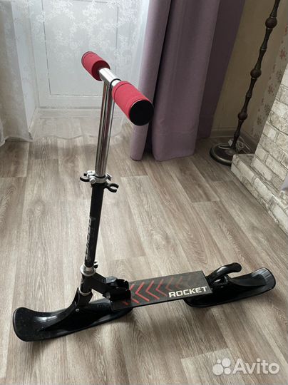 Самокат снегокат 2 в 1