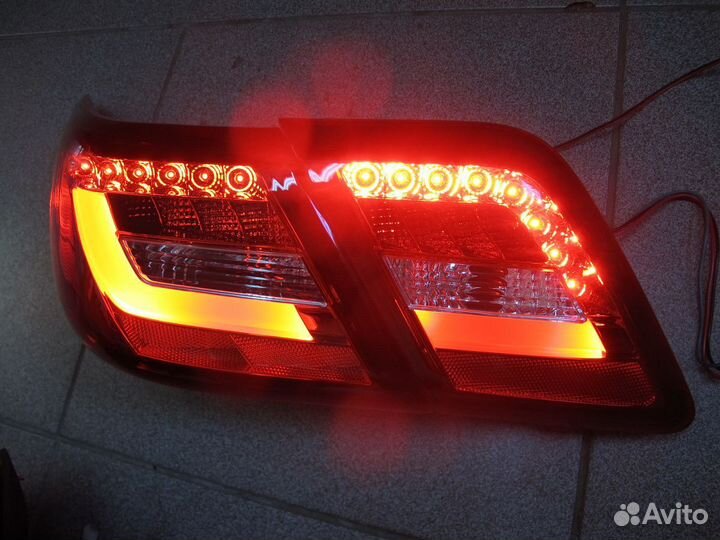 Camry 40/45 Стоп сигналы стиль Lexus белые M8BZ6