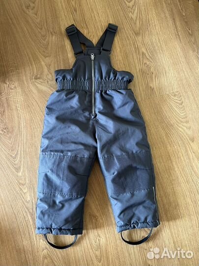 Зимние брюки полукомбинезон для мальчика 92