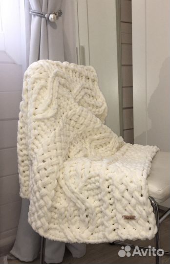 Вязанный плед детский