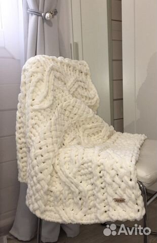 Вязанный плед детский