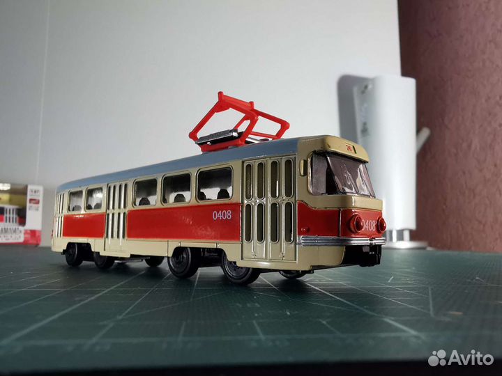 Трамвай Tatra t3 в родной коробке, металл