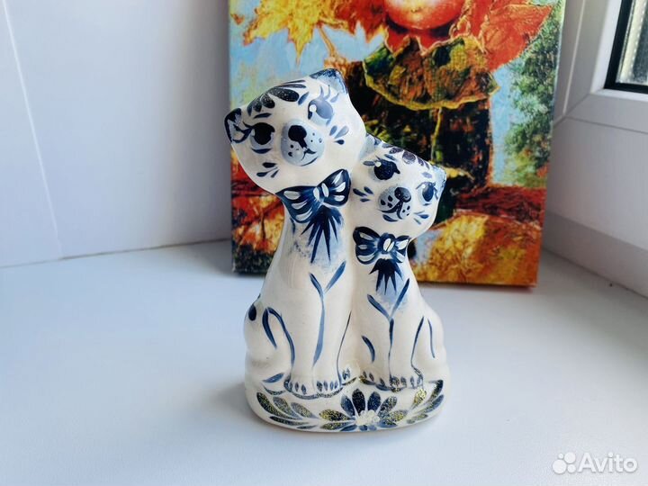 Керамические статуэтки гжель дракон петух