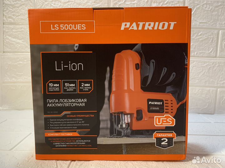 LS 500 UES Лобзик аккумуляторный patriot