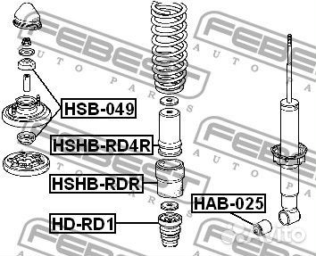 Пыльник заднего амортизатора