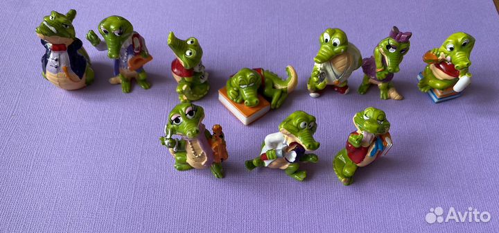 Киндер игрушки Крокодилы в школе