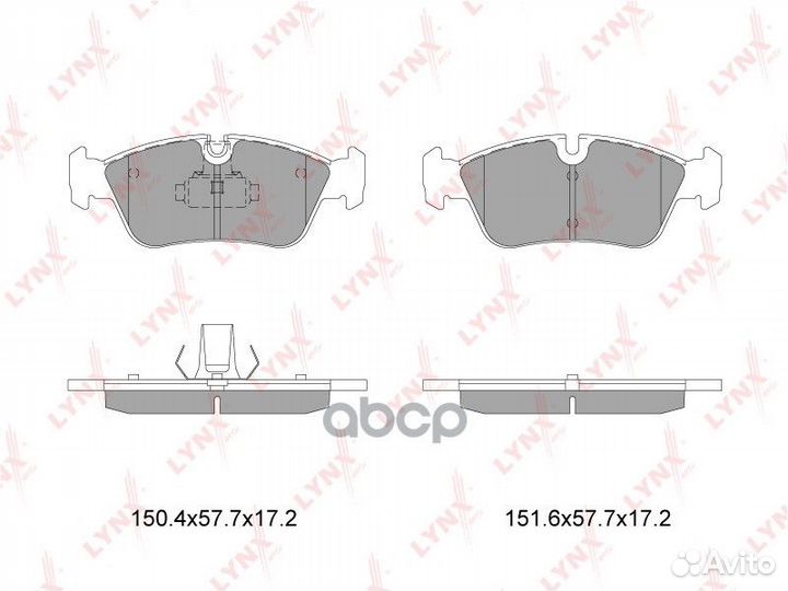 Колодки тормозные дисковые перед BD1408 LYN