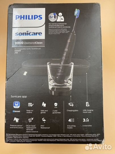 Зубная щетка Philips sonicare 9000