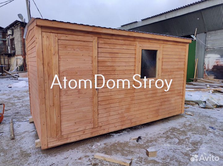 Бытовка деревянная утепленная с электрикой